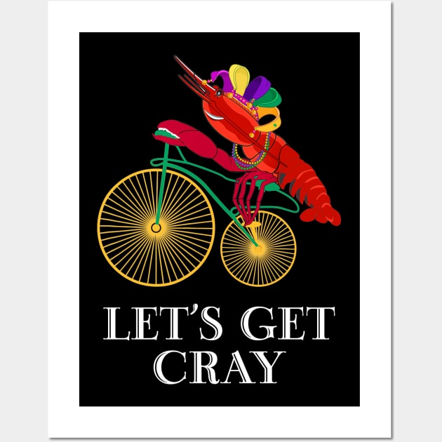 Lobster Crayfish Mardi Gras 2019 Funny Wall Art by Dunnhlpp